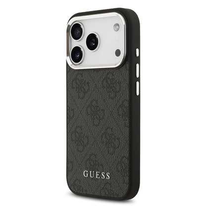 Apple iPhone 17 Pro Kılıf Guess Orjinal Lisanslı M-safe Şarj Özellikli 4G Klasik Yazı Logolu Kapak
