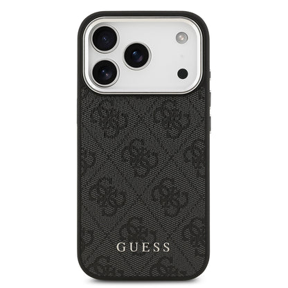 Apple iPhone 17 Pro Kılıf Guess Orjinal Lisanslı M-safe Şarj Özellikli 4G Klasik Yazı Logolu Kapak