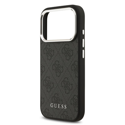 Apple iPhone 17 Pro Kılıf Guess Orjinal Lisanslı M-safe Şarj Özellikli 4G Klasik Yazı Logolu Kapak