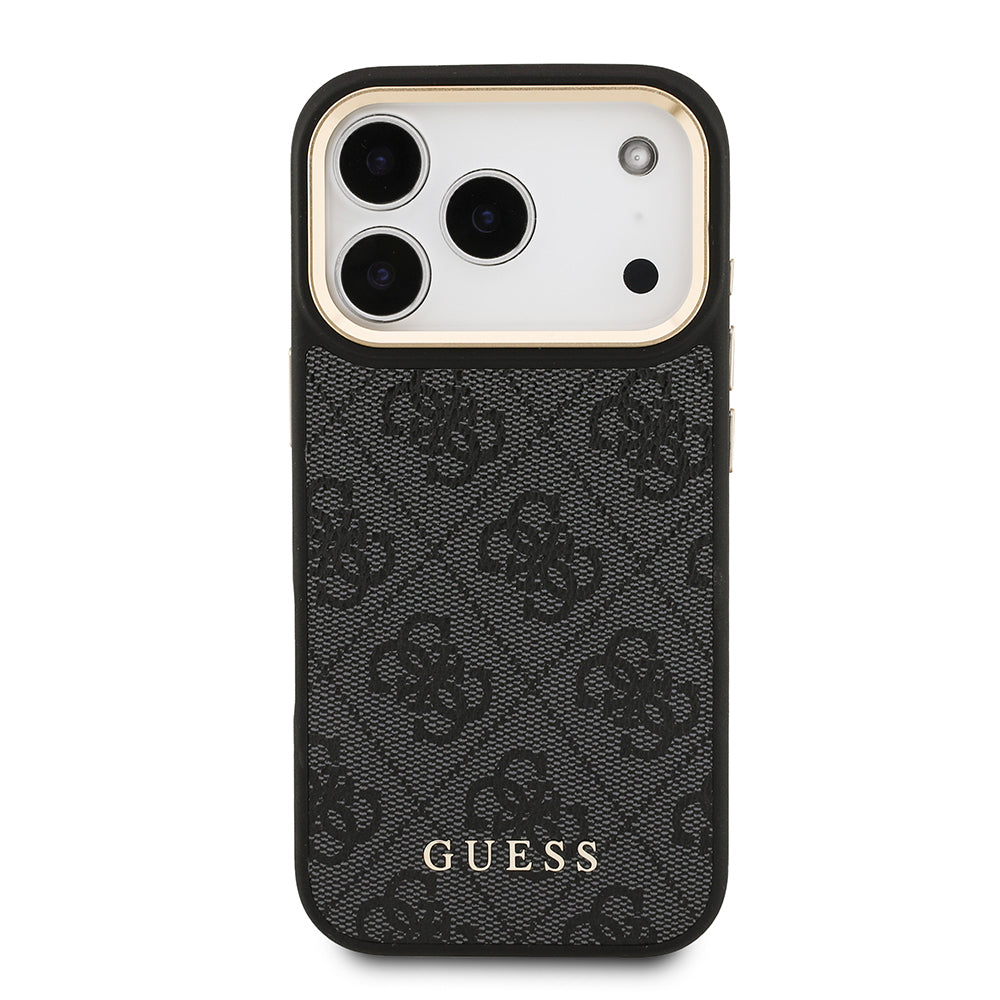 Apple iPhone 17 Pro Kılıf Guess Orjinal Lisanslı M-safe Şarj Özellikli Askılı ve 4G Logo Kartlıklı Kapak
