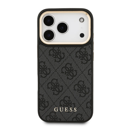 Apple iPhone 17 Pro Kılıf Guess Orjinal Lisanslı M-safe Şarj Özellikli Askılı ve 4G Logo Kartlıklı Kapak