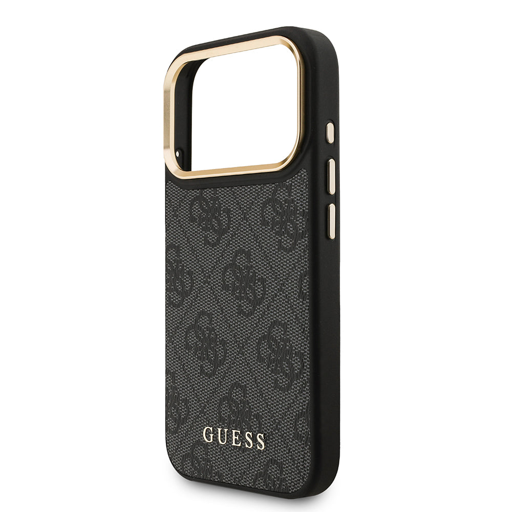 Apple iPhone 17 Pro Kılıf Guess Orjinal Lisanslı M-safe Şarj Özellikli Askılı ve 4G Logo Kartlıklı Kapak