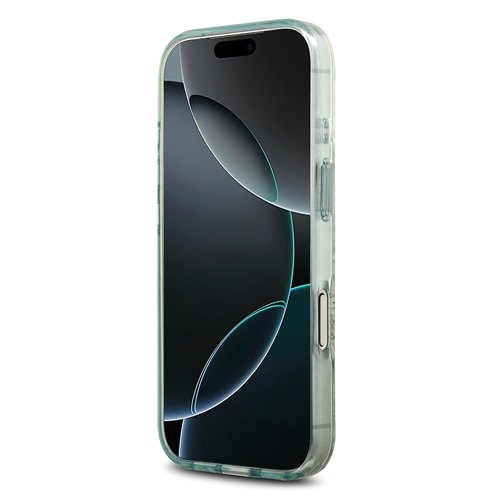 Apple iPhone 17 Pro Kılıf Guess Orjinal Lisanslı M-safe Şarj Özellikli Flower Tonal Circle Kapak