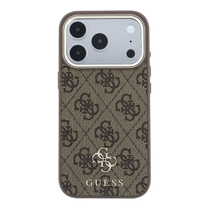 Apple iPhone 17 Pro Kılıf Guess Orjinal Lisanslı M-safe Şarj Özellikli Small 4G Classic Logolu Kapak