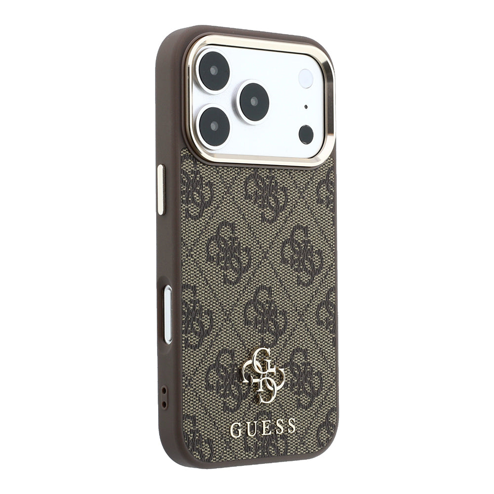 Apple iPhone 17 Pro Kılıf Guess Orjinal Lisanslı M-safe Şarj Özellikli Small 4G Classic Logolu Kapak