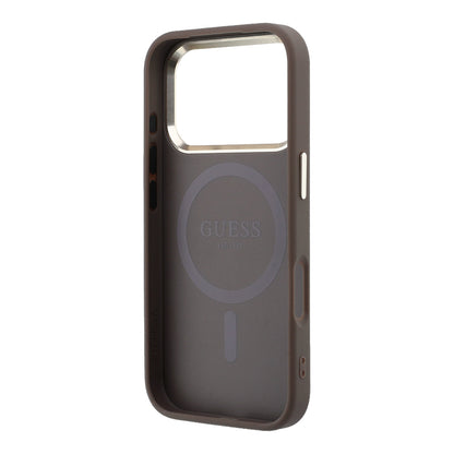 Apple iPhone 17 Pro Kılıf Guess Orjinal Lisanslı M-safe Şarj Özellikli Small 4G Classic Logolu Kapak