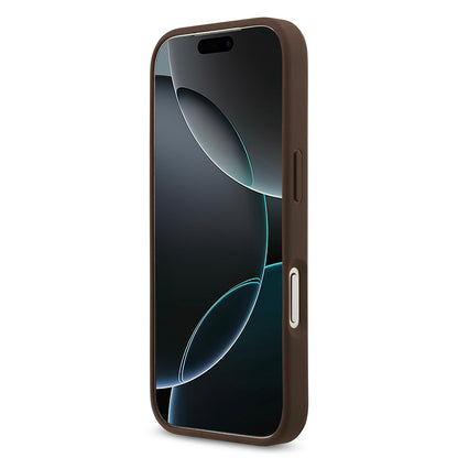 Apple iPhone 17 Pro Kılıf Guess Orjinal Lisanslı M-safe Şarj Özellikli Yazı Logolu Circle Classic Kapak