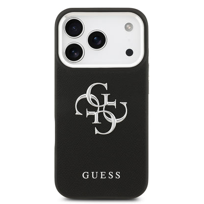 Apple iPhone 17 Pro Kılıf Guess Orjinal Lisanslı PU Deri 4G Büyük Metal Logo Dizaynlı Kapak