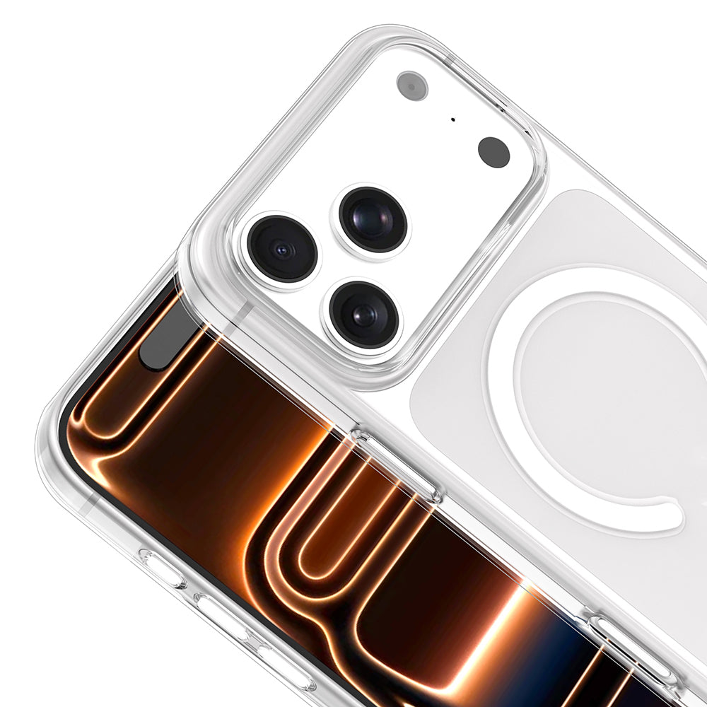 Apple iPhone 17 Pro Kılıf IC Çipli Zore Wireless Şarj Özellikli Şeffaf Orjin Kapak