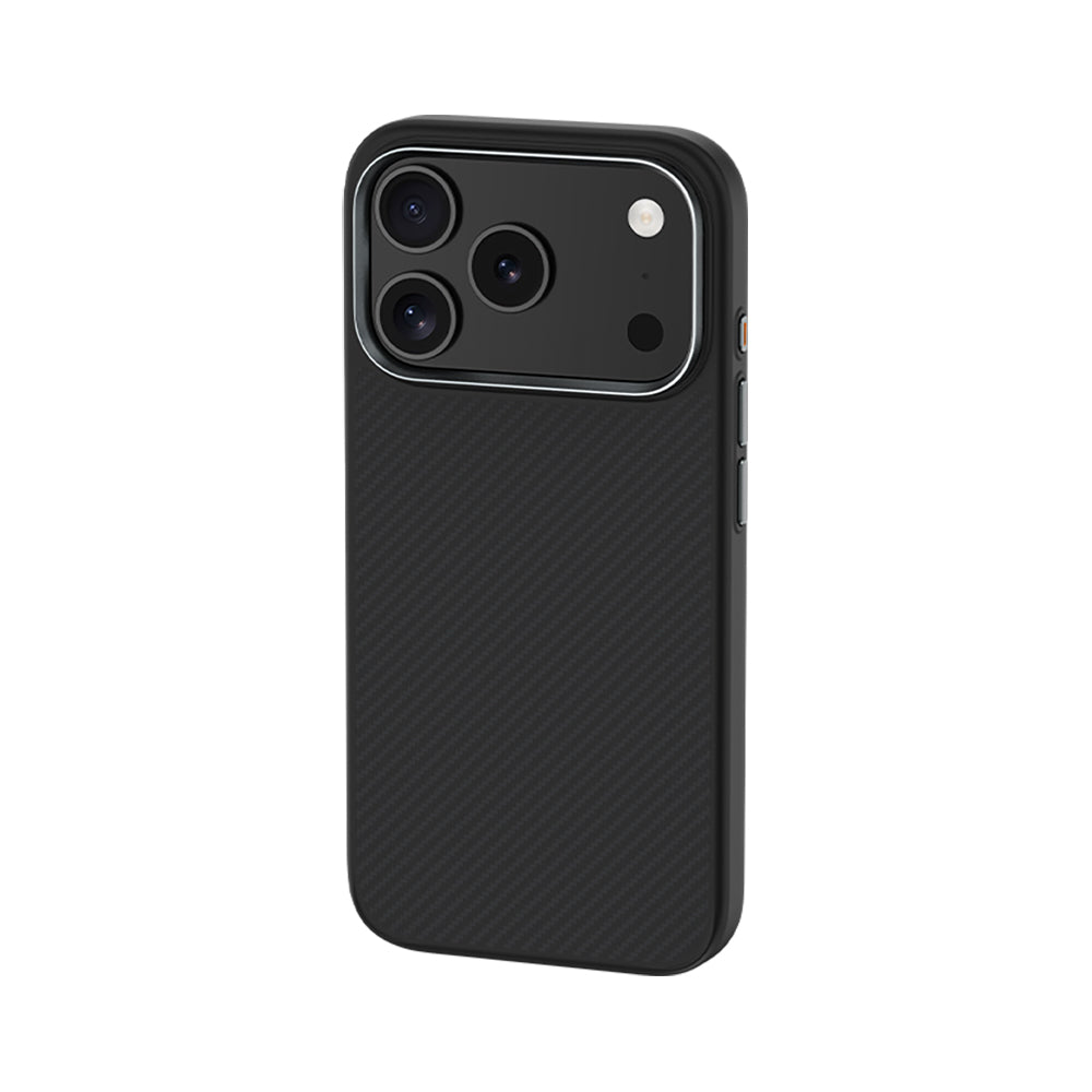 Apple iPhone 17 Pro Kılıf Karbon Fiber M-safe Şarj Özellikli Benks Hybrid ArmorPro 600D Kevlar Kapak