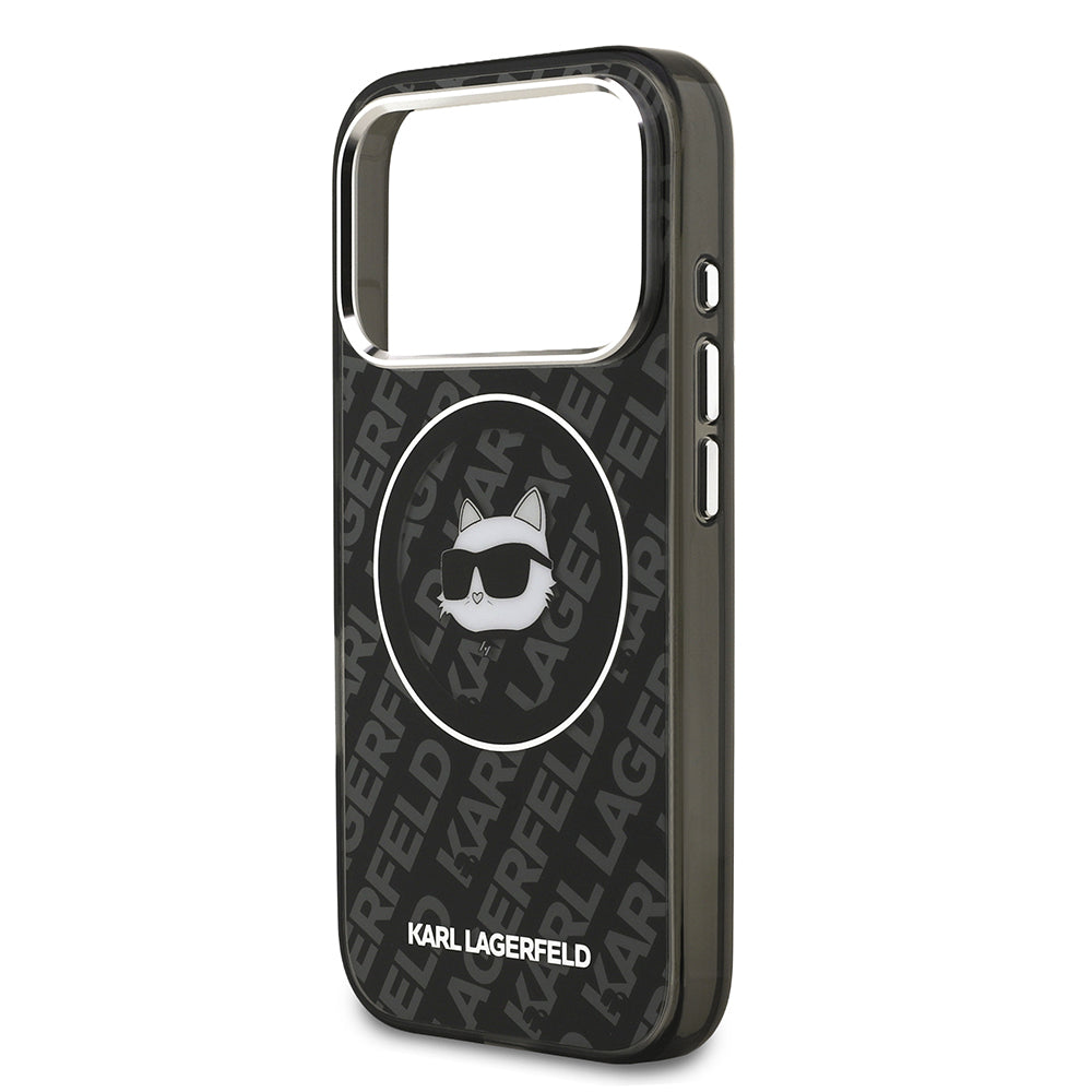 Apple iPhone 17 Pro Kılıf Karl Lagerfeld Orjinal Lisanslı IML Baskılı Choupette Heads Kapak