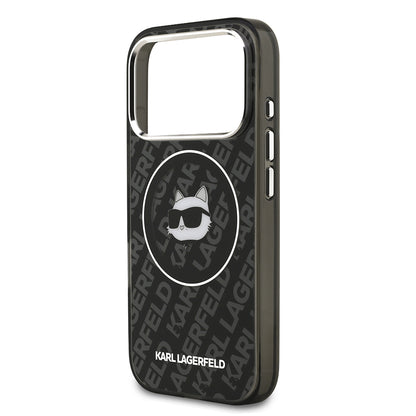 Apple iPhone 17 Pro Kılıf Karl Lagerfeld Orjinal Lisanslı IML Baskılı Choupette Heads Kapak