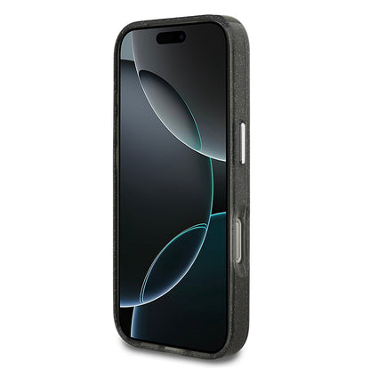 Apple iPhone 17 Pro Kılıf Karl Lagerfeld Orjinal Lisanslı Parlayan Simli Karl & Choupette Heads Kapak