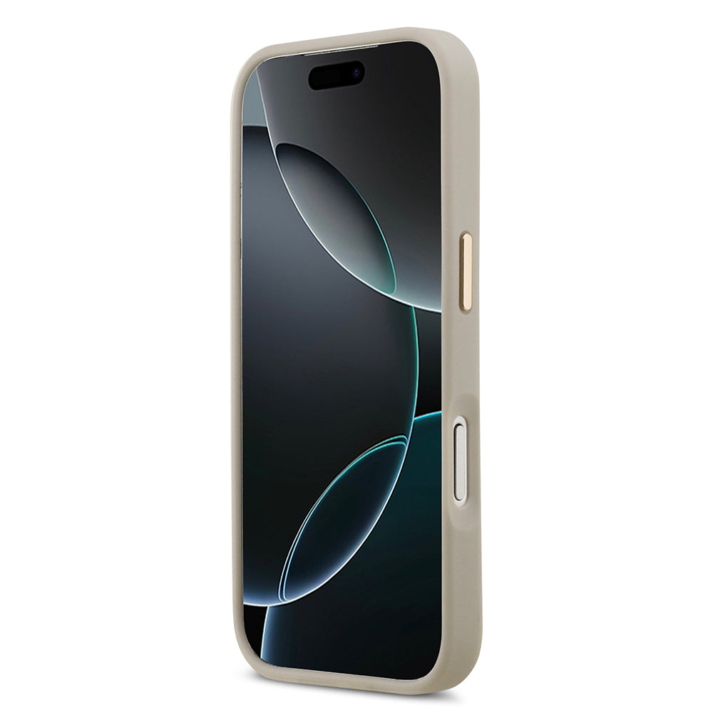 Apple iPhone 17 Pro Kılıf Lacoste Orjinal Lisanslı M-safe Şarj Özellikli Champs Elysees PU Deri Tasarımlı Kapak