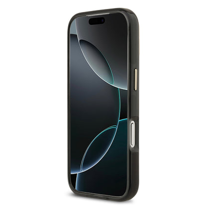 Apple iPhone 17 Pro Kılıf Lacoste Orjinal Lisanslı M-safe Şarj Özellikli Gold Timsah Logolu Buzlu Kapak