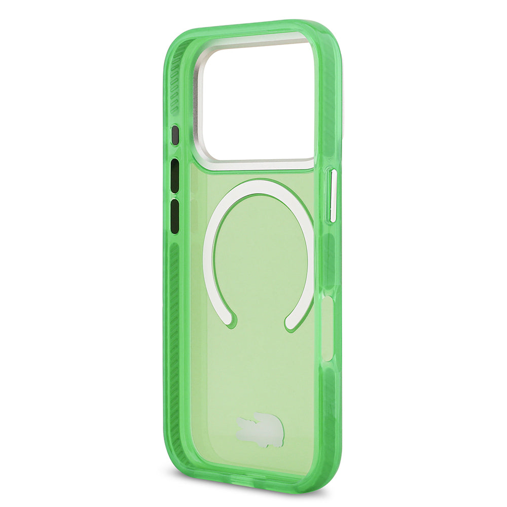 Apple iPhone 17 Pro Kılıf Lacoste Orjinal Lisanslı M-safe Şarj Özellikli İkonik Timsah Logolu Buzlu Kapak