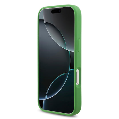 Apple iPhone 17 Pro Kılıf Lacoste Orjinal Lisanslı M-safe Şarj Özellikli PU Pike Desenli Metal Logolu Kartlıklı Kapak