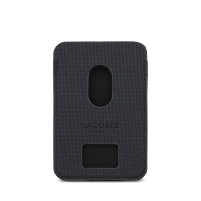 Apple iPhone 17 Pro Kılıf Lacoste Orjinal Lisanslı M-safe Şarj Özellikli PU Pike Desenli Metal Logolu Kartlıklı Kapak