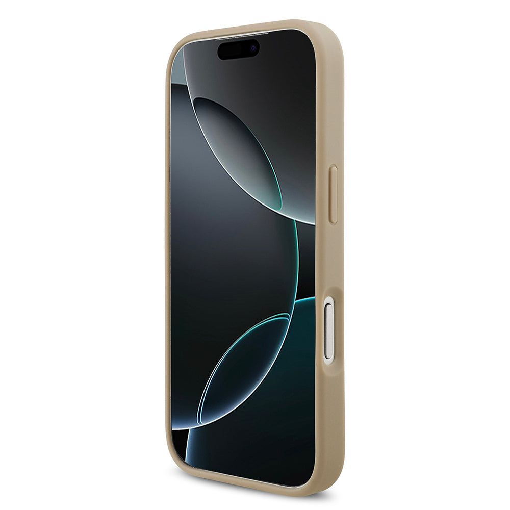 Apple iPhone 17 Pro Kılıf Lacoste Orjinal Lisanslı M-safe Şarj Özellikli PU Pike Desenli Metal Logolu Kartlıklı Kapak