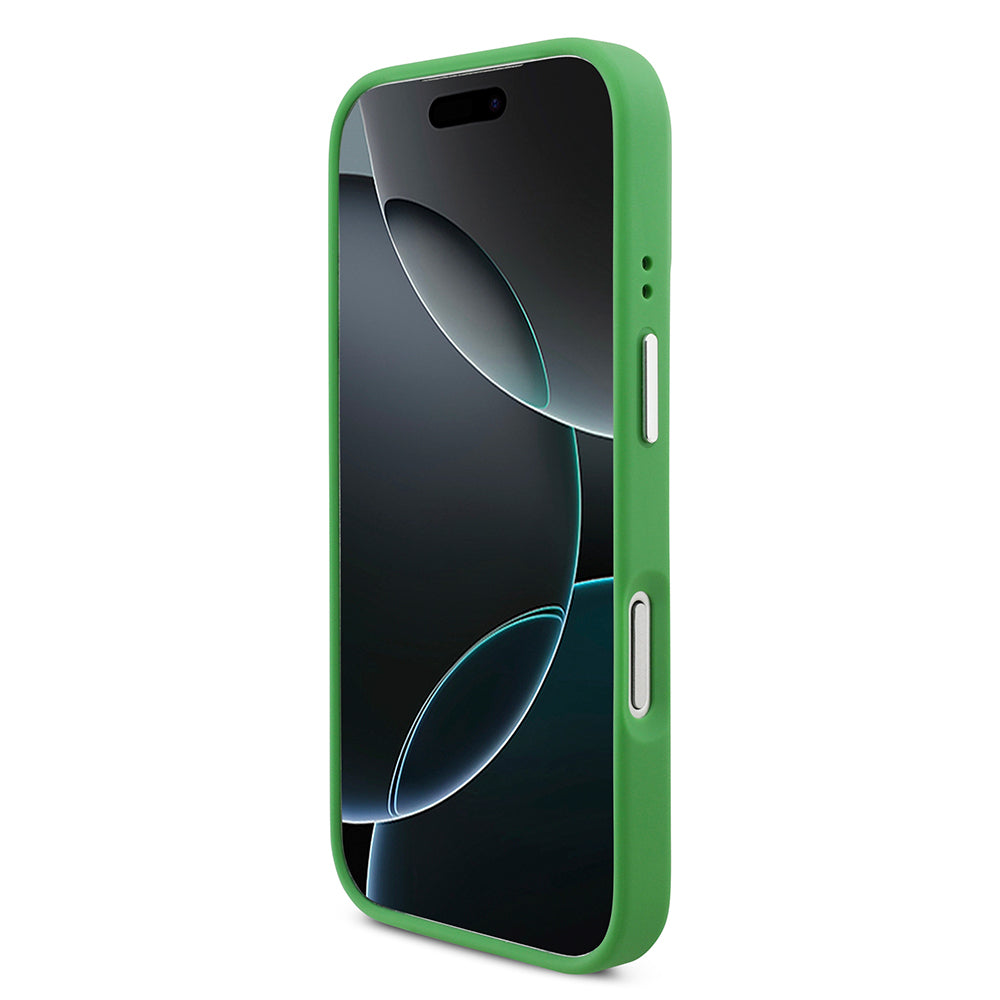 Apple iPhone 17 Pro Kılıf Lacoste Orjinal Lisanslı M-safe Şarj Özellikli PU Pike Desenli Standlı Metal Logolu Kapak