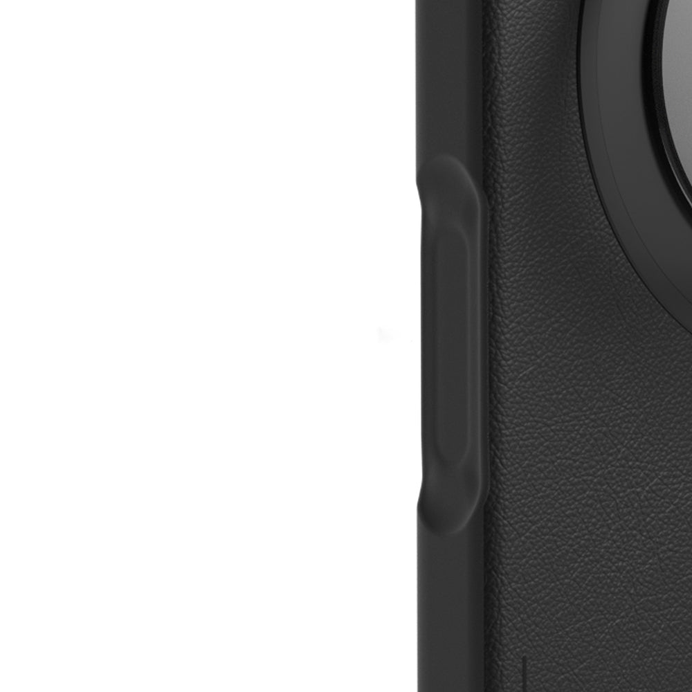 Apple iPhone 17 Pro Kılıf M-safe Şarj Özellikli 360 Derece Standlı Basit Mat Deri Desenli Youngkit Tech Leather Serisi Kapak