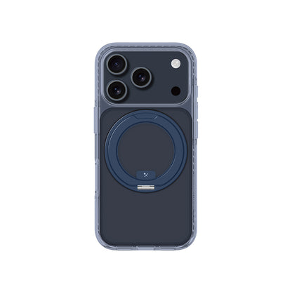 Apple iPhone 17 Pro Kılıf M-Safe Şarj Özellikli Airbag Tasarımlı Standlı AmazingThing Titan Pro MagSpin Kapak