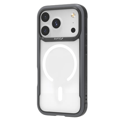 Apple iPhone 17 Pro Kılıf M-safe Şarj Özellikli Airbagli Raptic Shield Serisi Şeffaf Arka Yüzey Kapak