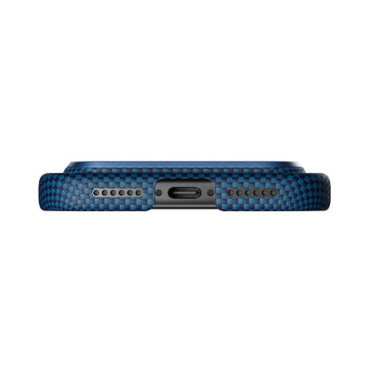 Apple iPhone 17 Pro Kılıf M-safe Şarj Özellikli Aramid Fiber Pitaka Tactile Woven Starpeak Serisi Milky Way Galaxy Kapak