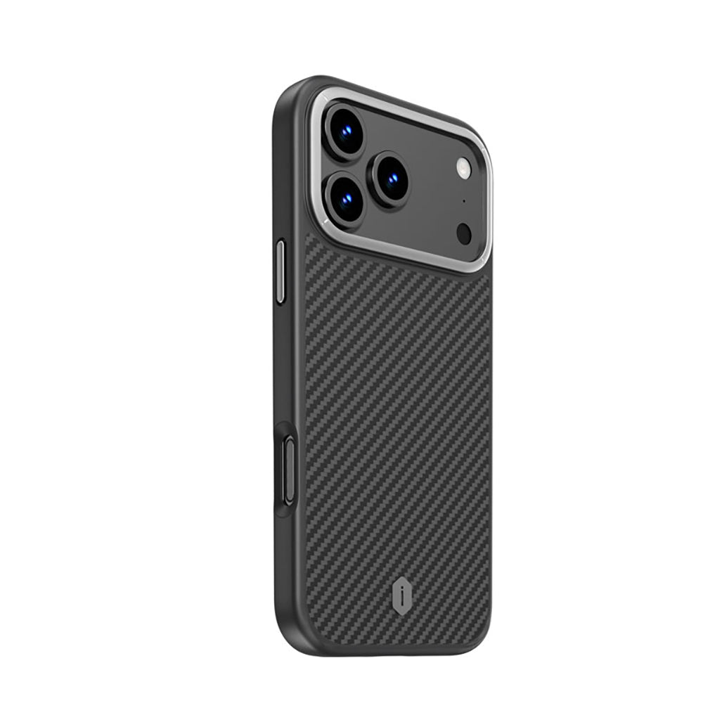 Apple iPhone 17 Pro Kılıf M-safe Şarj Özellikli Aramid Fiber Wiwu Defense Ultra Serisi DCC-205 Kapak