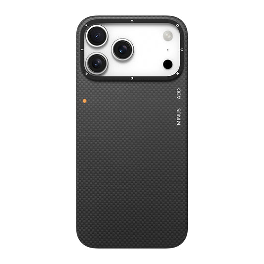Apple iPhone 17 Pro Kılıf M-safe Şarj Özellikli Aramid Fiber Youngkit 1500D Extreme Wing Titanyum-Gold Serisi Kapak