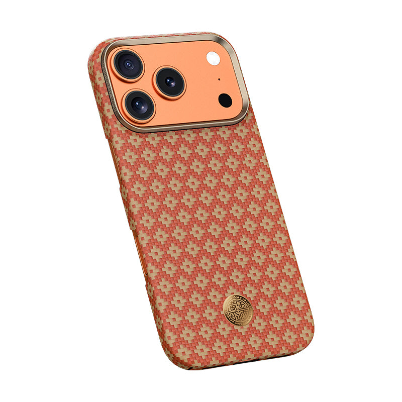 Apple iPhone 17 Pro Kılıf M-Safe Şarj Özellikli Benks ArmorAir ArmorGrid Serisi Kevlar Kapak