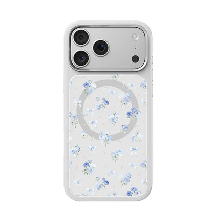Apple iPhone 17 Pro Kılıf M-safe Şarj Özellikli Çiçek Tasarımlı Mutural Flower Serisi Kapak