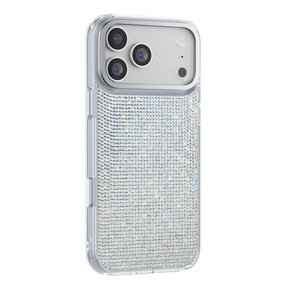 Apple iPhone 17 Pro Kılıf M-Safe Şarj Özellikli El İşlemeli Swarovski Taşlı Zore Paris Riva Sert PC Kapak