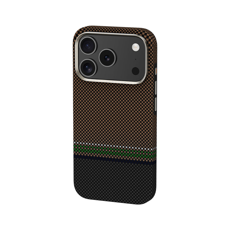 Apple iPhone 17 Pro Kılıf M-safe Şarj Özellikli Karbon Fiber Tasarımlı Benks Prestige ArmorPro Kevlar Kapak