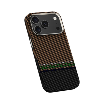 Apple iPhone 17 Pro Kılıf M-safe Şarj Özellikli Karbon Fiber Tasarımlı Benks Prestige ArmorPro Kevlar Kapak