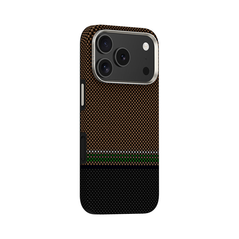Apple iPhone 17 Pro Kılıf M-safe Şarj Özellikli Karbon Fiber Tasarımlı Benks Prestige ArmorPro Kevlar Kapak