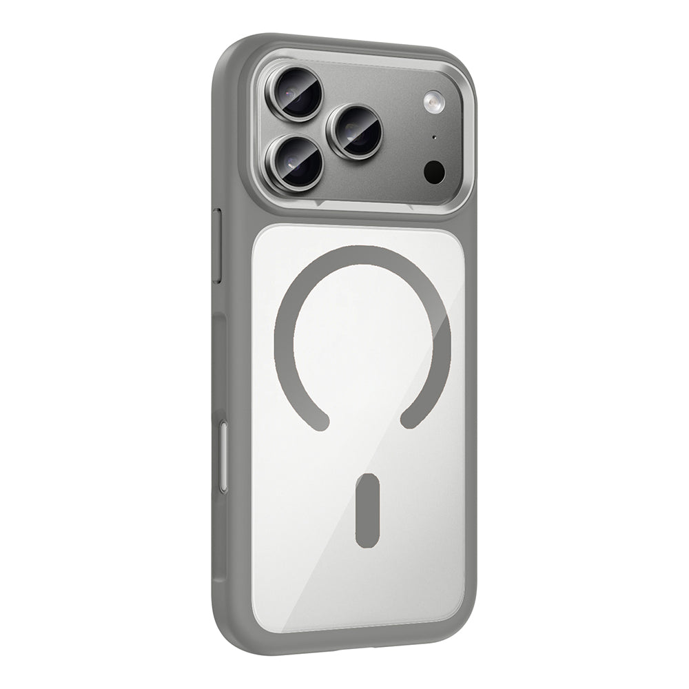 Apple iPhone 17 Pro Kılıf M-Safe Şarj Özellikli Metal Kamera Çerçeveli Zore Tiko Kapak