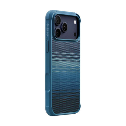 Apple iPhone 17 Pro Kılıf M-safe Şarj Özellikli Pitaka Tactile Woven Sunset-Moonrise Aramid Pro Guard Serisi Kapak