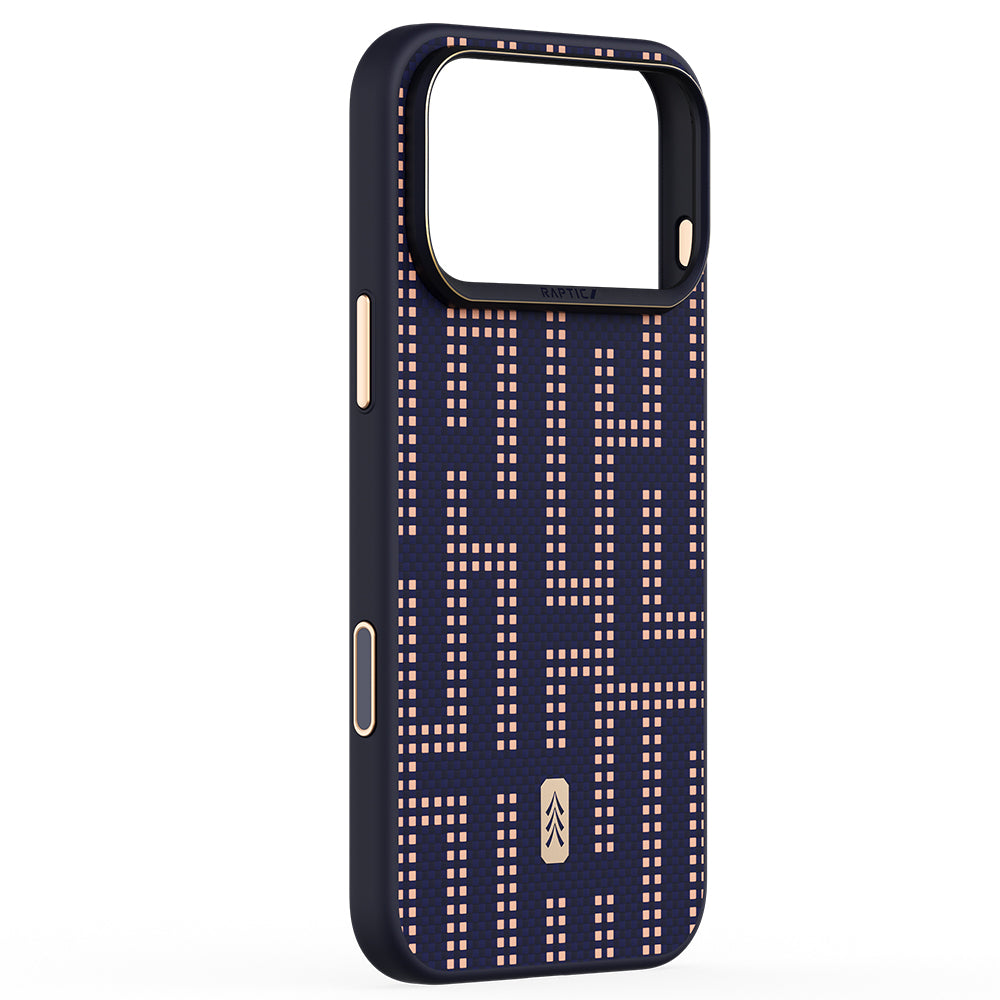 Apple iPhone 17 Pro Kılıf M-safe Şarj Özellikli Raptic Aramid Dual Grid Serisi Kapak