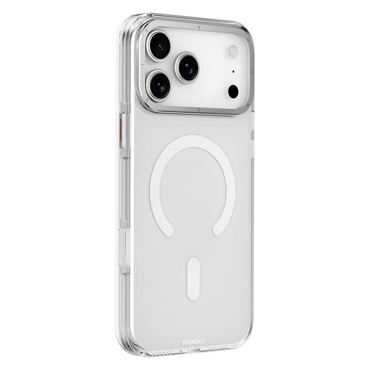Apple iPhone 17 Pro Kılıf M-safe Şarj Özellikli Şeffaf Youngkit Crystal Shield Serisi Kapak