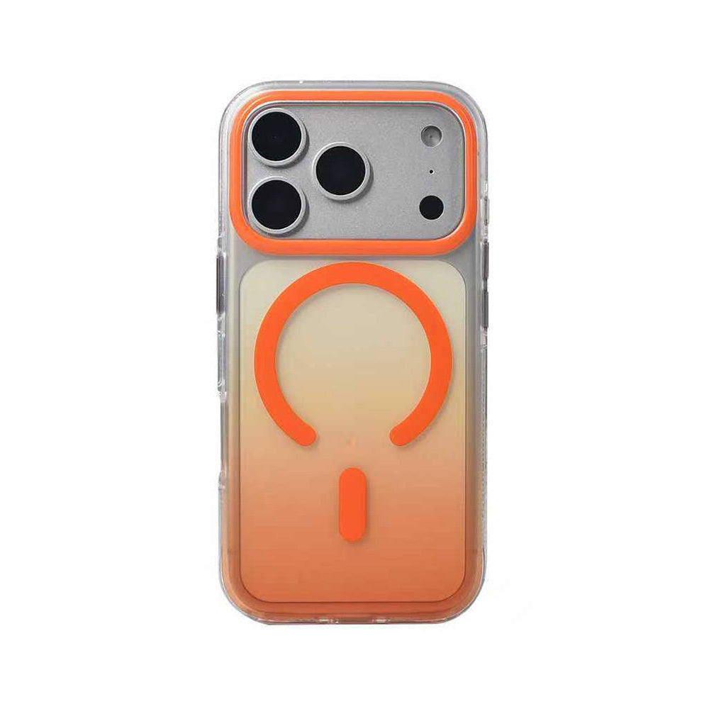 Apple iPhone 17 Pro Kılıf M-safe Şarj Özellikli Transparan Renk Geçişli Zore Toros Kapak