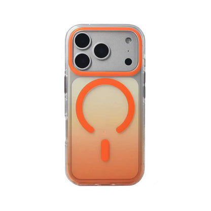 Apple iPhone 17 Pro Kılıf M-safe Şarj Özellikli Transparan Renk Geçişli Zore Toros Kapak