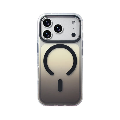 Apple iPhone 17 Pro Kılıf M-safe Şarj Özellikli Transparan Renk Geçişli Zore Toros Kapak