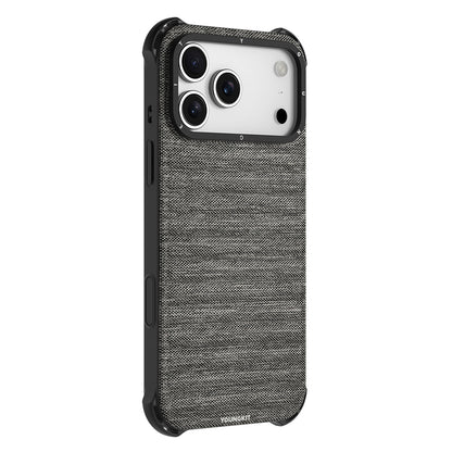 Apple iPhone 17 Pro Kılıf M-safe Şarj Özellikli Youngkit Canvas Serisi Kapak