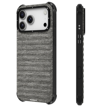 Apple iPhone 17 Pro Kılıf M-safe Şarj Özellikli Youngkit Canvas Serisi Kapak