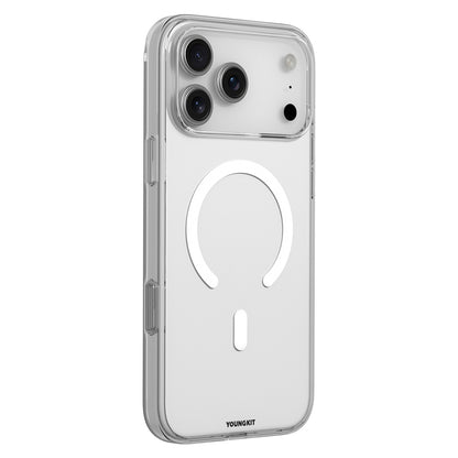 Apple iPhone 17 Pro Kılıf M-safe Şarj Özellikli Youngkit Clear Serisi Kapak