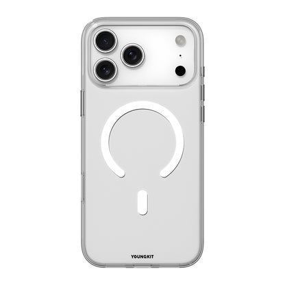 Apple iPhone 17 Pro Kılıf M-safe Şarj Özellikli Youngkit Clear Serisi Kapak