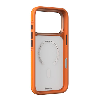 Apple iPhone 17 Pro Kılıf M-safe Şarj Özellikli Youngkit Rock Sand Serisi Kapak