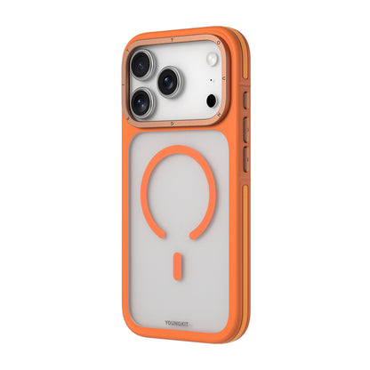 Apple iPhone 17 Pro Kılıf M-safe Şarj Özellikli Youngkit Rock Sand Serisi Kapak