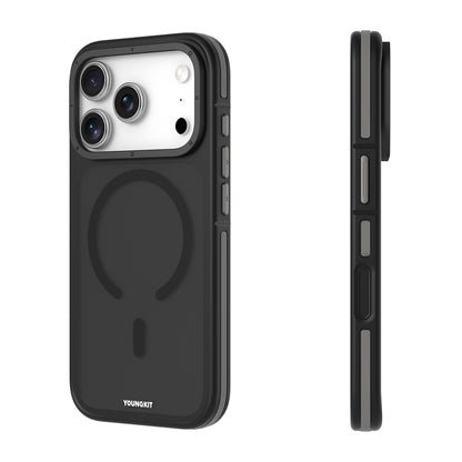 Apple iPhone 17 Pro Kılıf M-safe Şarj Özellikli Youngkit Rock Sand Serisi Kapak